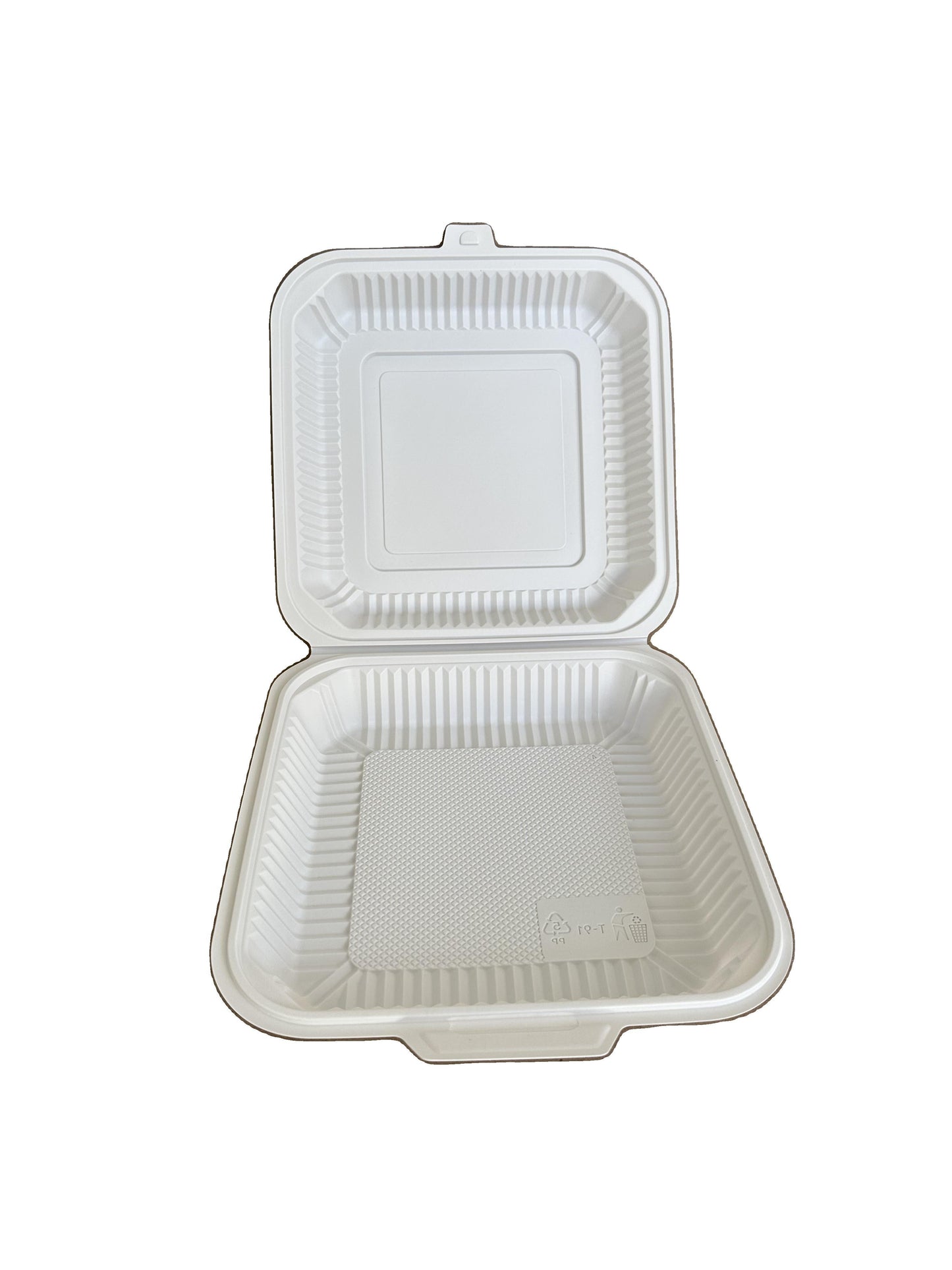 White Hinged Container - 200ct